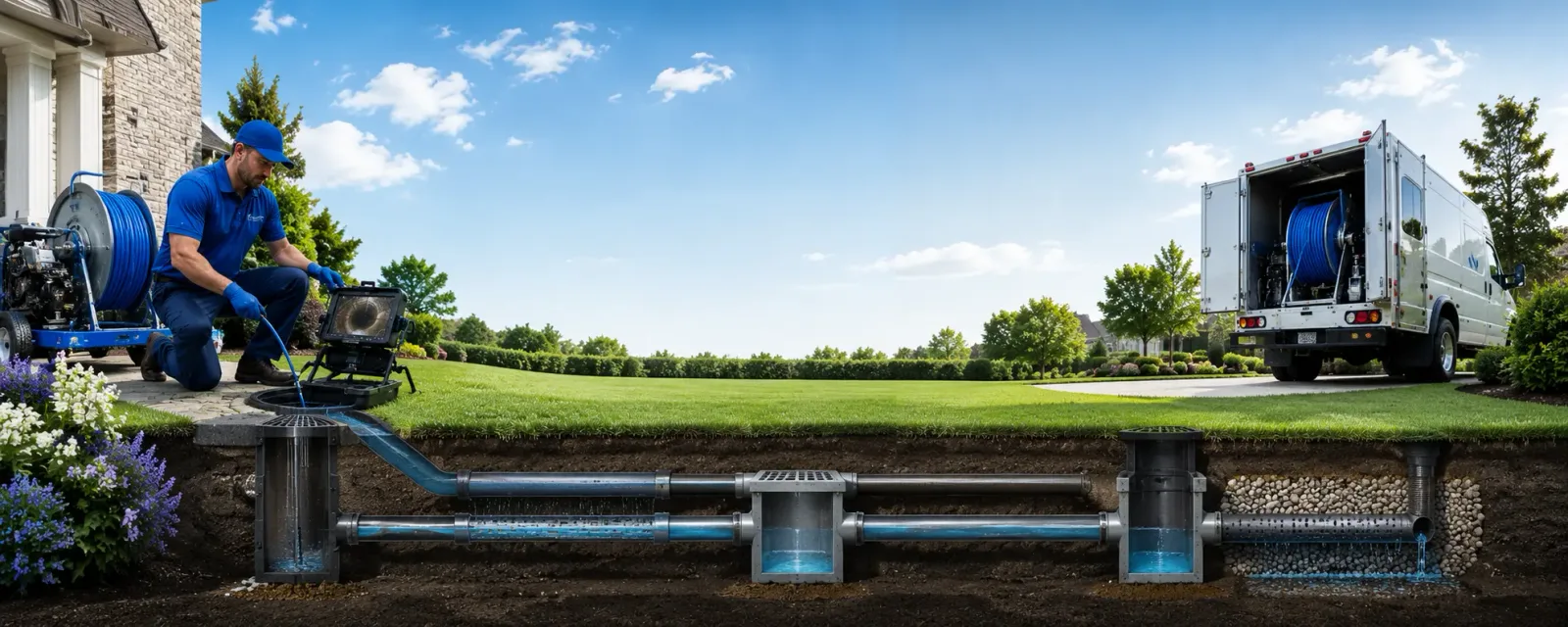 Outdoor drain cleaning information for Southside, WV